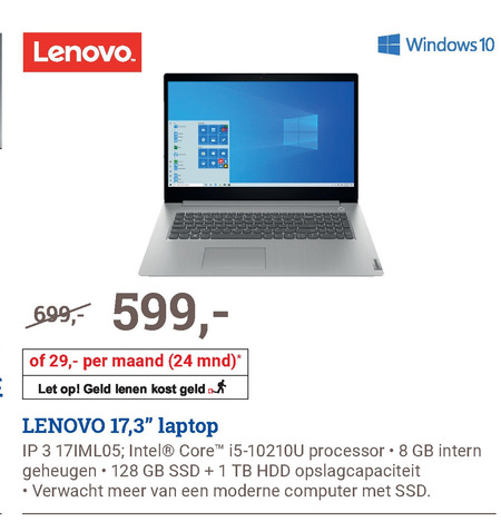 Lenovo   notebook folder aanbieding bij  BCC - details