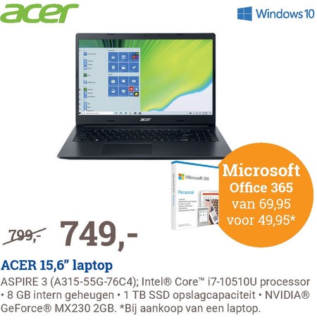 Acer   notebook folder aanbieding bij  BCC - details