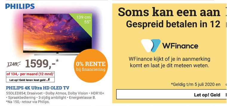 Philips   oled televisie, 4k ultrahd televisies folder aanbieding bij  BCC - details