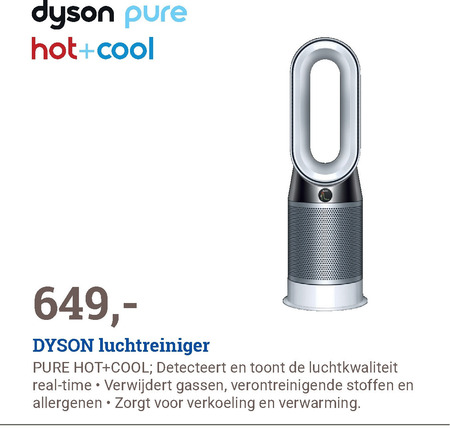 Dyson   luchtreiniger folder aanbieding bij  BCC - details