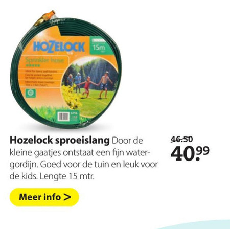 Hozelock   druppelslang folder aanbieding bij  Pets Place - details