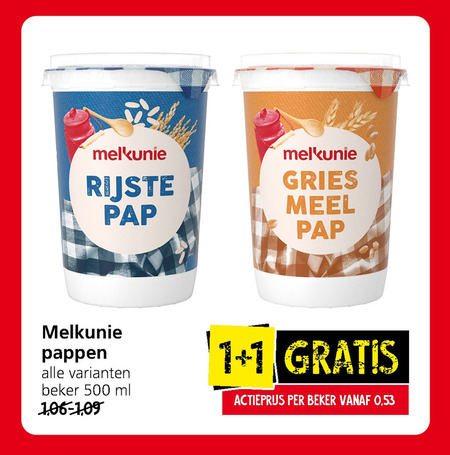 Melkunie   pap folder aanbieding bij  Jan Linders - details