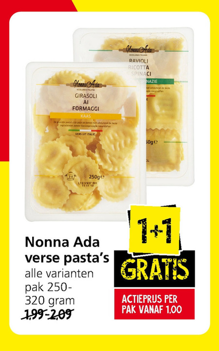 Nonna Ada   pasta folder aanbieding bij  Jan Linders - details