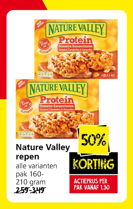 Nature Valley   mueslireep folder aanbieding bij  Jan Linders - details