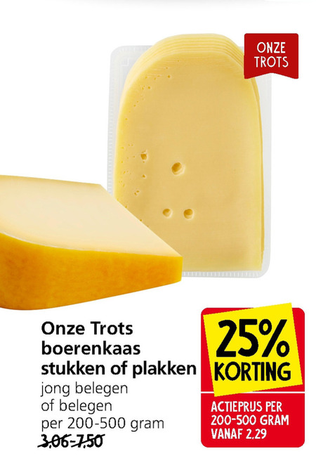 Boerenkaas   kaasplakken, kaas folder aanbieding bij  Jan Linders - details