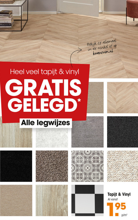 Paleis zelfstandig naamwoord Kreunt tapijt, vinyl folder aanbieding bij Kwantum - details