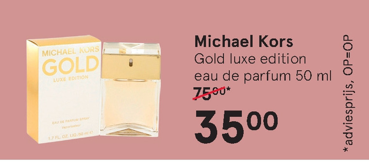 Michael Kors   eau de parfum folder aanbieding bij  Etos - details