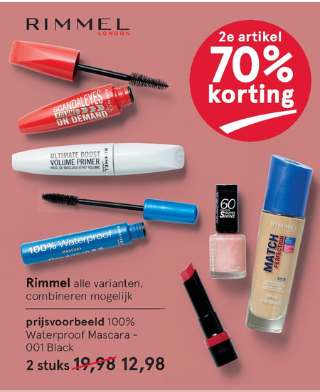 Rimmel   gezichtspoeder, oogschaduw folder aanbieding bij  Etos - details