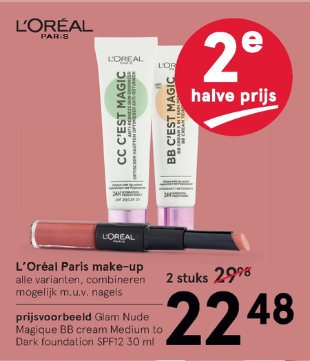 L Oreal   cosmetica, mascara folder aanbieding bij  Etos - details