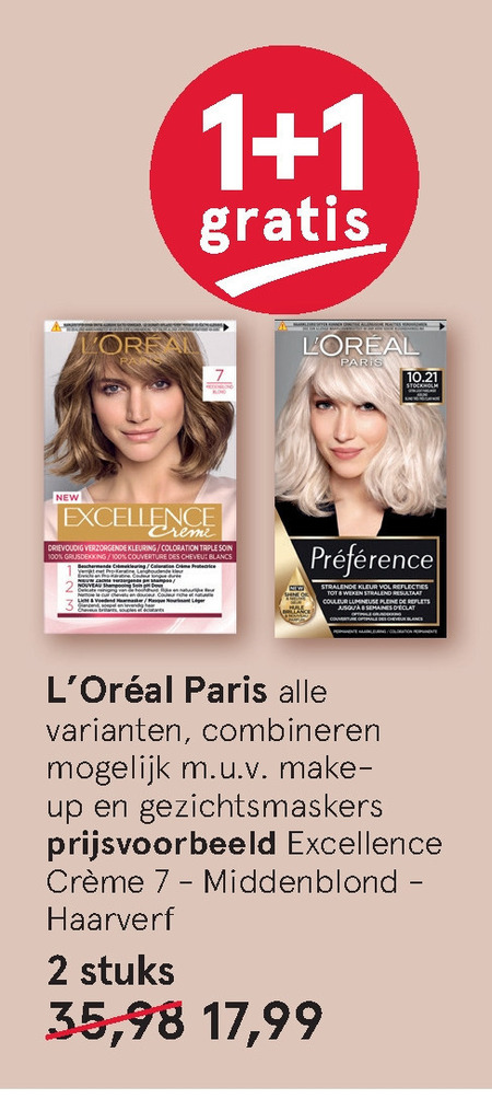 L Oreal   haarkleuring folder aanbieding bij  Etos - details