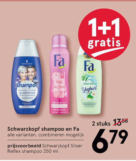 Fa   douchegel, shampoo folder aanbieding bij  Etos - details