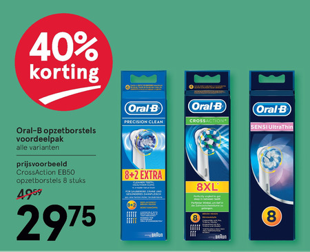 Braun Oral-B   opzetborstel folder aanbieding bij  Etos - details