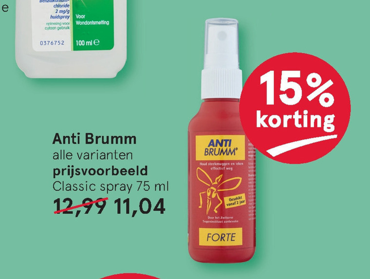 Anti Brumm   insectenbeet folder aanbieding bij  Etos - details