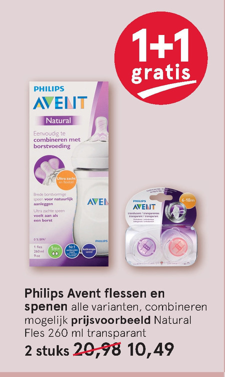 Avent   babyflesje, flesspeen folder aanbieding bij  Etos - details