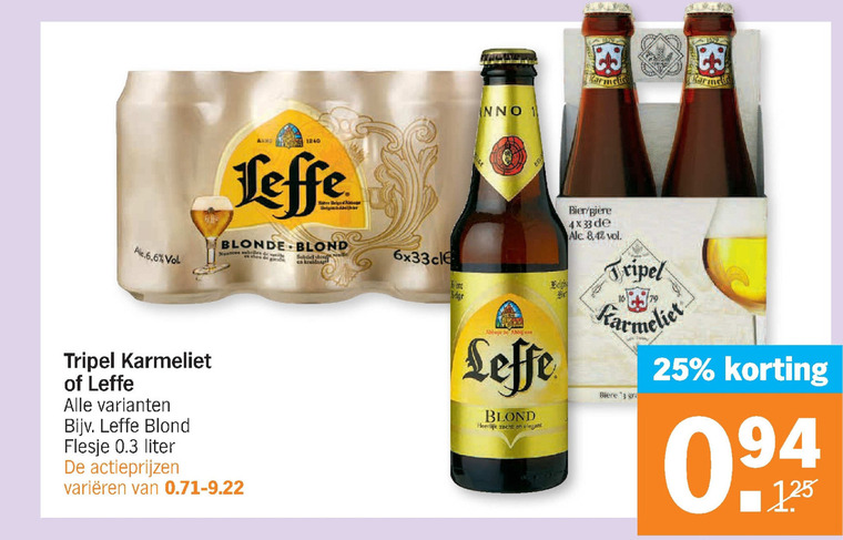 Leffe   speciaalbier folder aanbieding bij  Albert Heijn - details