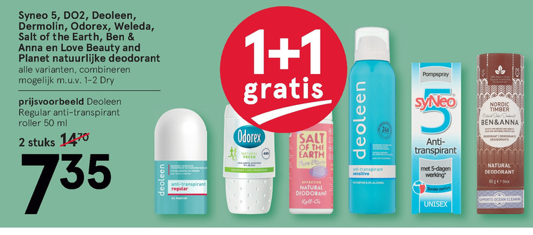 Odorex   deodorant folder aanbieding bij  Etos - details