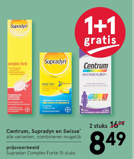 Supradyn   multivitaminen folder aanbieding bij  Etos - details