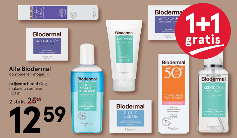 Biodermal   nachtcreme folder aanbieding bij  Etos - details