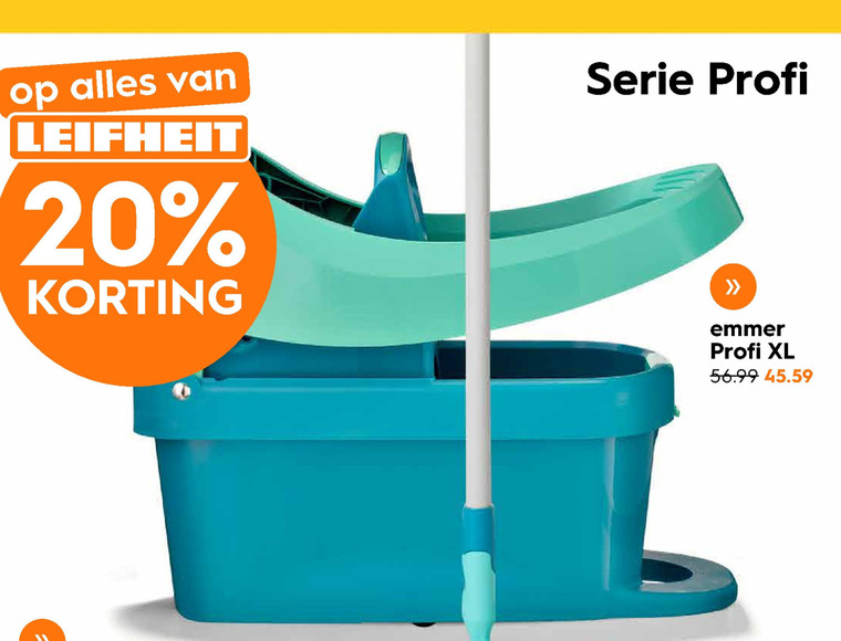 Leifheit   emmer folder aanbieding bij  Blokker - details