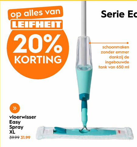 Leifheit vloerwisser folder aanbieding bij - details