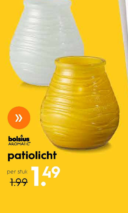 Bolsius   terraskaars folder aanbieding bij  Blokker - details