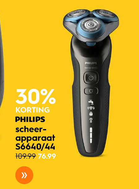 Philips   elektrisch scheerapparaat folder aanbieding bij  Blokker - details