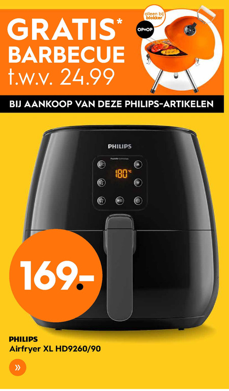 Philips   friteuse folder aanbieding bij  Blokker - details