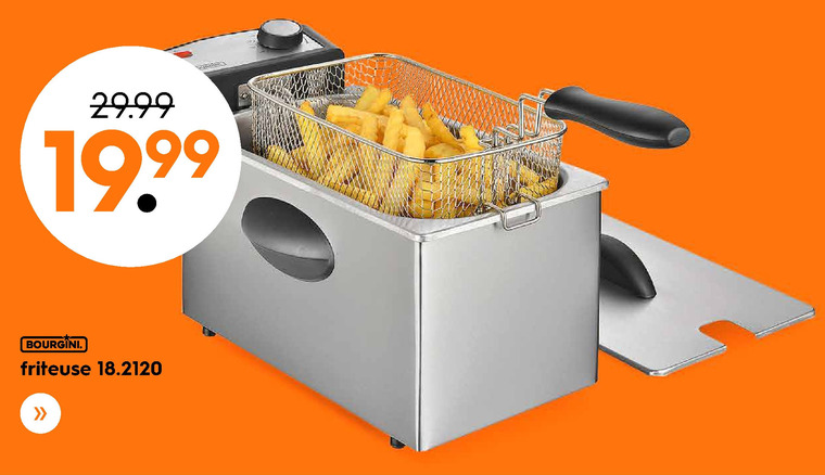 Grote waanidee de jouwe pijpleiding Bourgini friteuse folder aanbieding bij Blokker - details