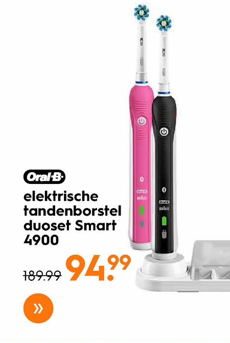 Braun Oral-B   electrische tandenborstel folder aanbieding bij  Blokker - details