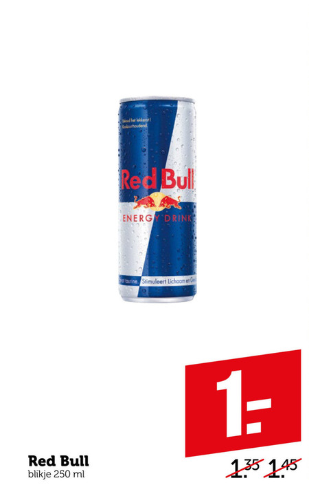 Red Bull   energiedrank folder aanbieding bij  Coop - details