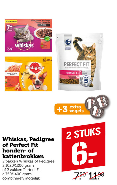 Perfect Fit   kattenvoer, hondenvoer folder aanbieding bij  Coop - details