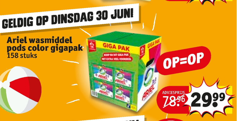 Ariel   wasmiddel folder aanbieding bij  Kruidvat - details