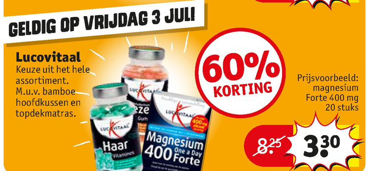 Lucovitaal   voedingssupplement folder aanbieding bij  Kruidvat - details