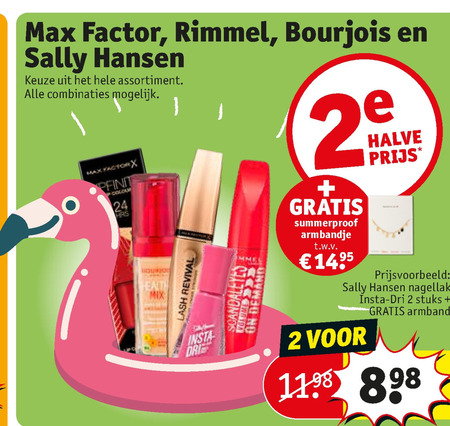 Sally Hansen   foundation, lipstick folder aanbieding bij  Kruidvat - details