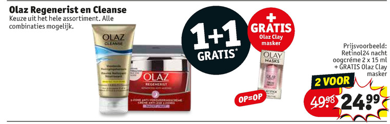 Olaz   nachtcreme, dagcreme folder aanbieding bij  Kruidvat - details