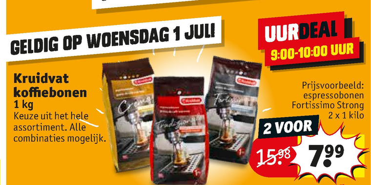 Kruidvat Huismerk   koffiebonen folder aanbieding bij  Kruidvat - details