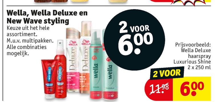 New Wave   hairspray, haargel folder aanbieding bij  Kruidvat - details