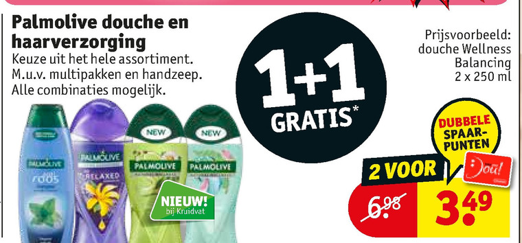 Palmolive   haarverzorging, shampoo folder aanbieding bij  Kruidvat - details