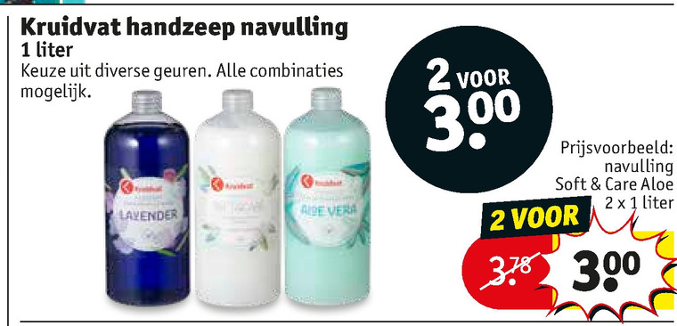 Kruidvat Huismerk   handzeep folder aanbieding bij  Kruidvat - details