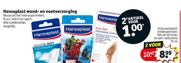 Hansaplast   wondverzorging, pleister folder aanbieding bij  Kruidvat - details