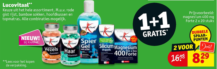 Lucovitaal   voedingssupplement folder aanbieding bij  Kruidvat - details