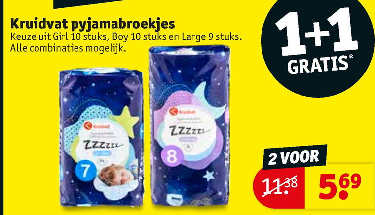 Kruidvat Huismerk   luierbroekjes folder aanbieding bij  Kruidvat - details