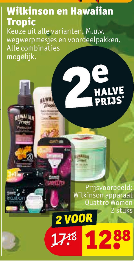 Wilkinson   dames scheermesje, scheermesjes folder aanbieding bij  Kruidvat - details