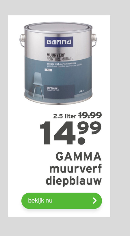 Gamma Huismerk   muurverf folder aanbieding bij  Gamma - details