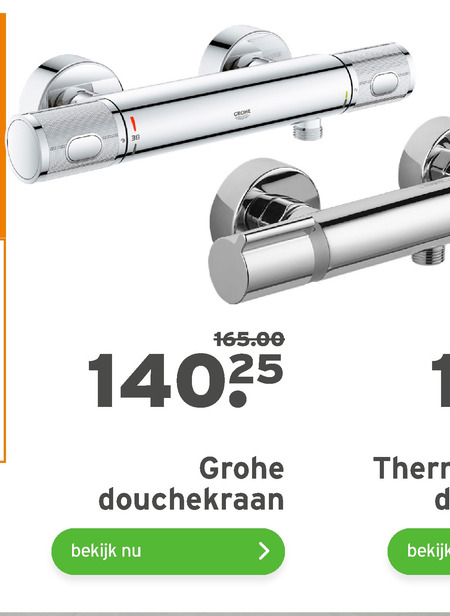 Zuinig Blijven Woedend Grohe douchekraan, thermostaatkraan folder aanbieding bij Gamma - details