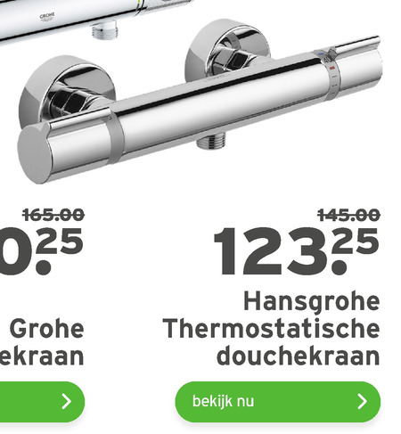 handig Groot universum Uitdrukkelijk hansgrohe thermostaatkraan, douchekraan folder aanbieding bij Gamma -  details