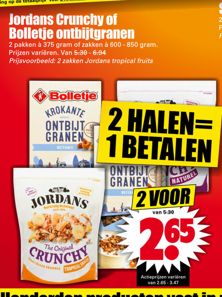 Jordans   cereals folder aanbieding bij  Dirk - details