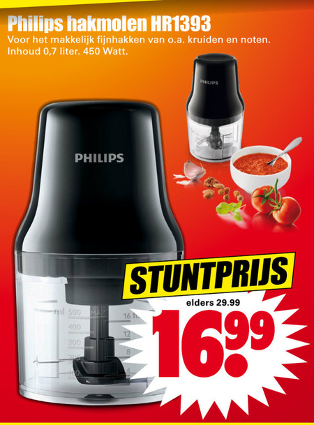 Voorkeursbehandeling Bek condensor Philips hakmolen folder aanbieding bij Dirk - details