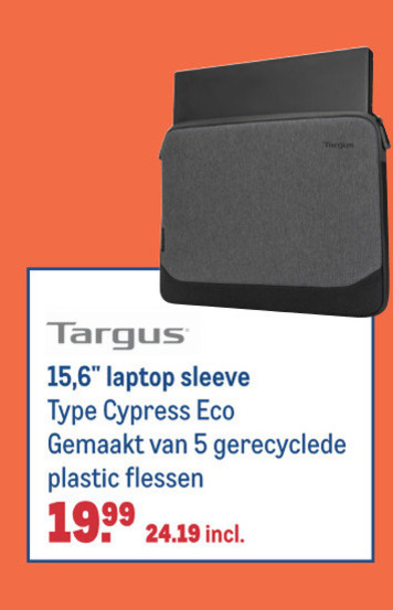 Targus   notebook sleeve folder aanbieding bij  Makro - details