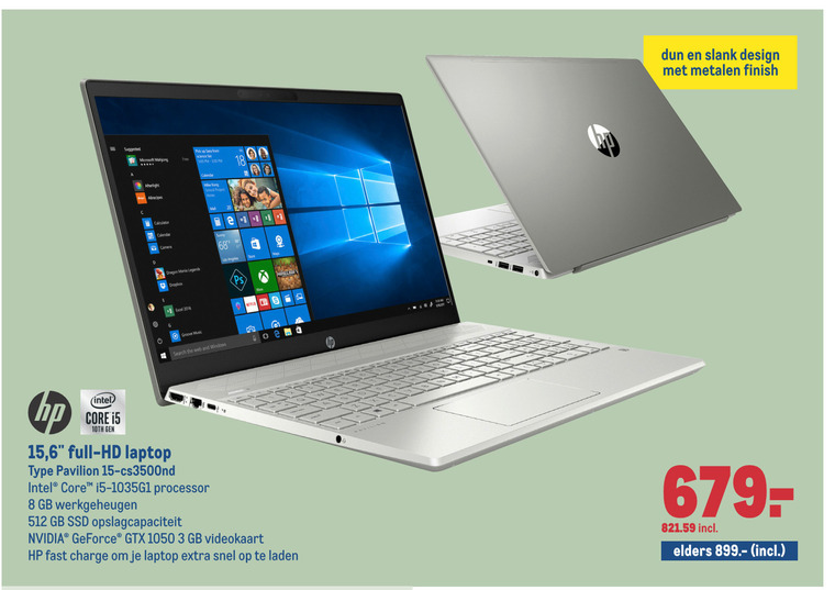 HP   notebook folder aanbieding bij  Makro - details